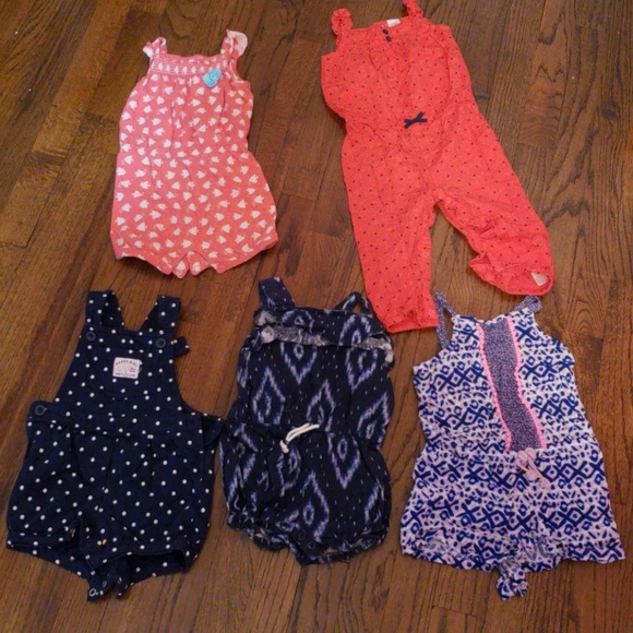 18 month girl rompers